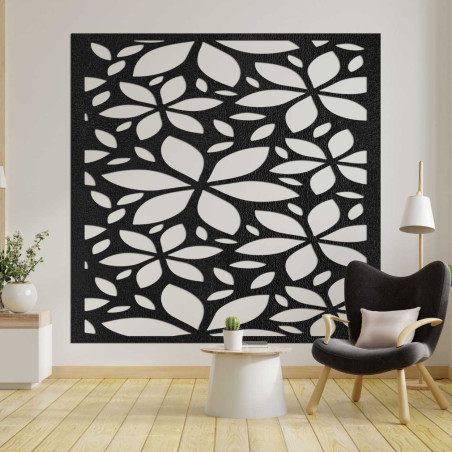 Fából készült virágos kép négyzet - BOTANICA