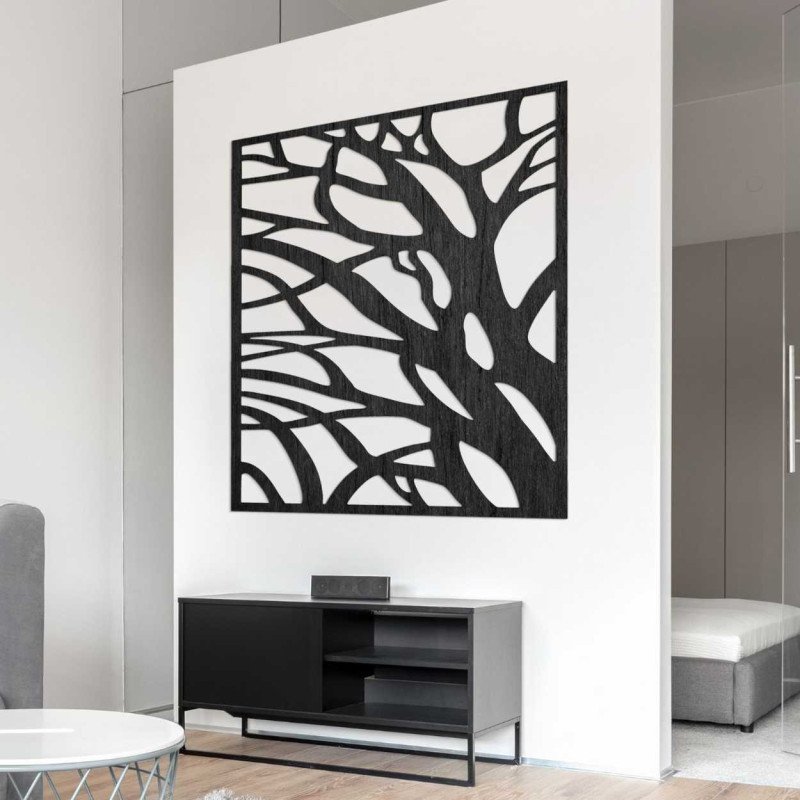 Fa fali dekoráció természet négyzet - LASLO