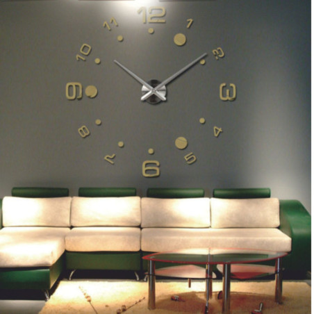 Nagy 3D műanyag falióra - DEREK