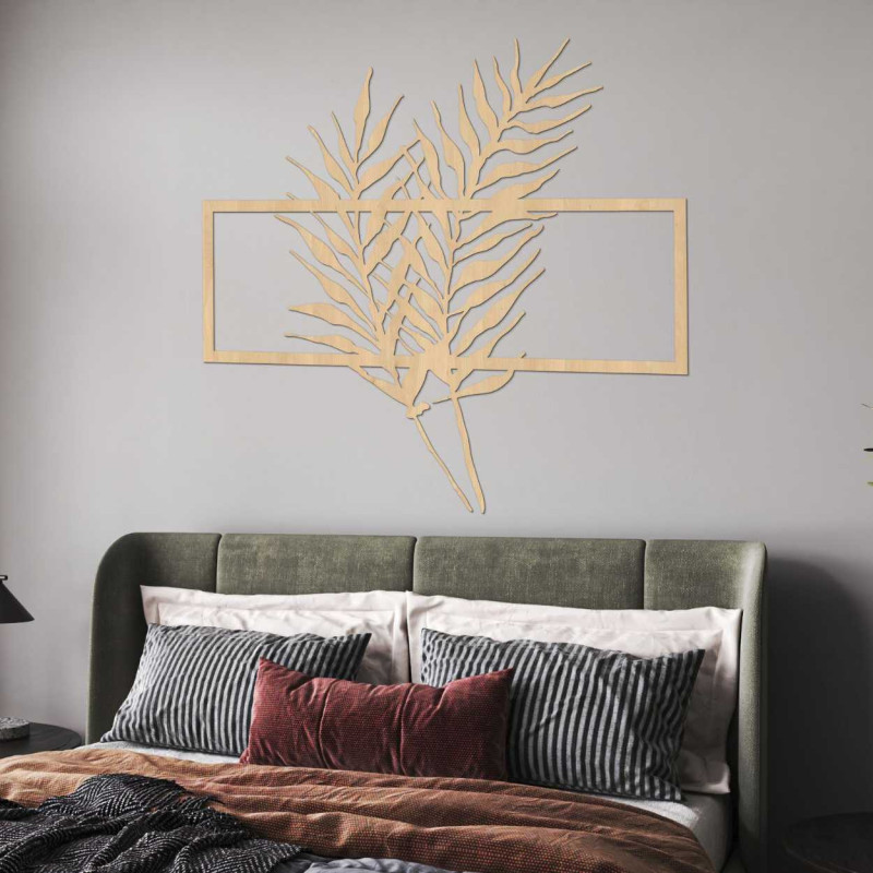 Fa kép minimalista levelekkel keretben - FERNS