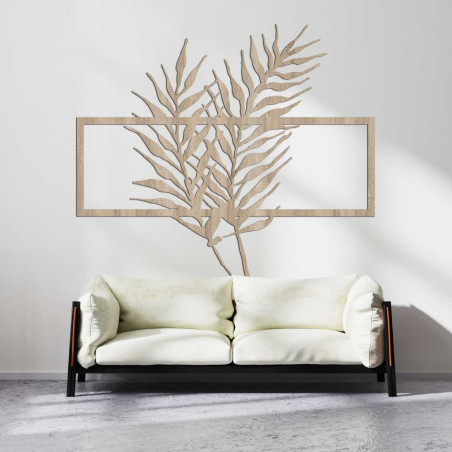 Fa kép minimalista levelekkel keretben - FERNS