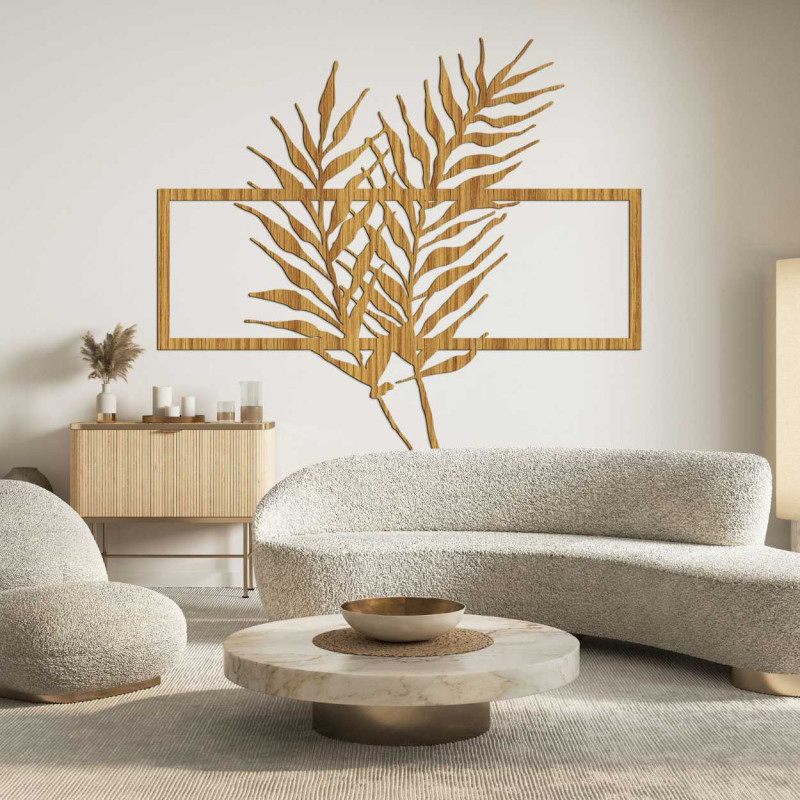 Fa kép minimalista levelekkel keretben - FERNS