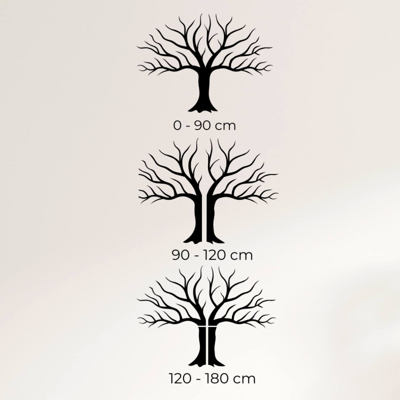 méretű kép a falon faágakkal