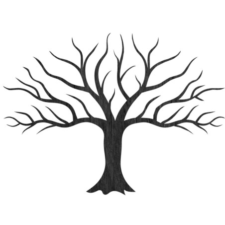 sziluettfestés a falon faágakkal sziluettfestés a falon faágakkal