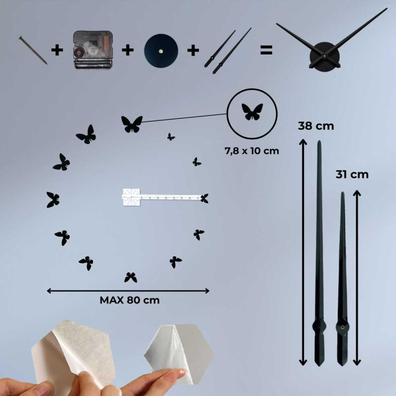 Dekoratív pillangóóra finom dizájnnal - JASON