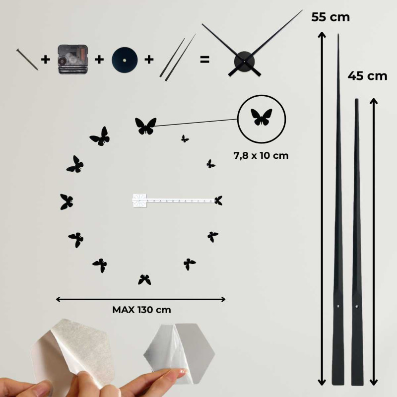 Dekoratív pillangóóra finom dizájnnal - JASON