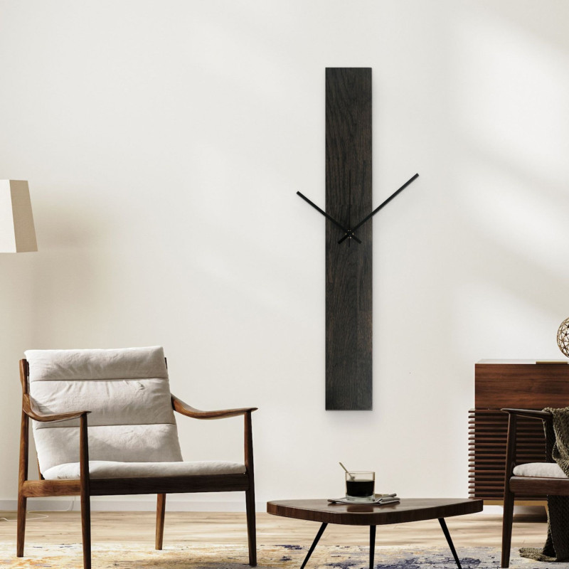 Stílusos falióra fekete színben