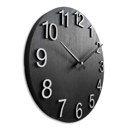 Elegáns kerek óra sima fa számlappal Elegáns kerek óra sima fa számlappal