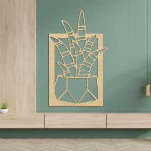 Kör alakú, fából készült falióra finom felületi textúrával. 2