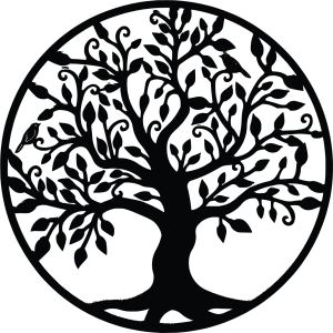 Faldekoráció, életfa, fa kép rétegelt lemezből, CSALÁD 2