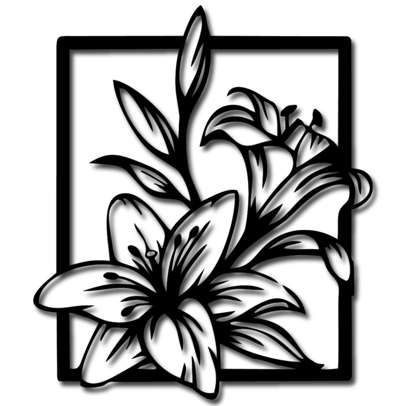 Liliomok - A béke és a szépség tapintható szimbolikája a vakok számára a falon