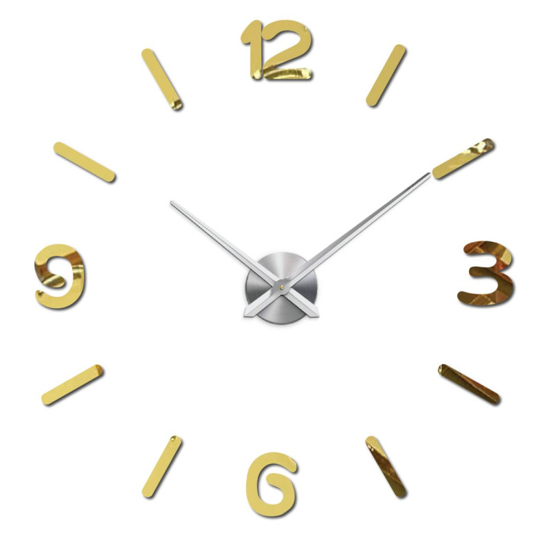 Stílusos plexiüvegből készült óra, csendes és könnyen felszerelhető bármilyen helyiségbe.