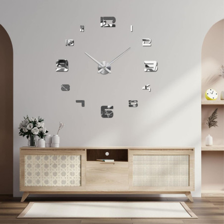 Elegáns plexiüvegből készült óra, állítható átmérővel akár 130 cm-ig.