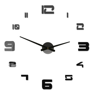 Elegáns plexiüvegből készült óra, állítható átmérővel akár 130 cm-ig. 2