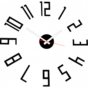 Modern műanyag falióra. Saját gyártású, X-momo 2