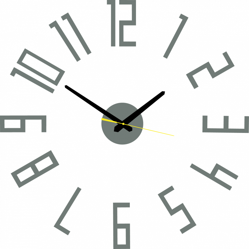 Modern műanyag falióra. Saját gyártású, X-momo