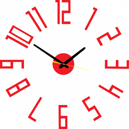 Modern műanyag falióra. Saját gyártású, X-momo Modern műanyag falióra. Saját gyártású, X-momo