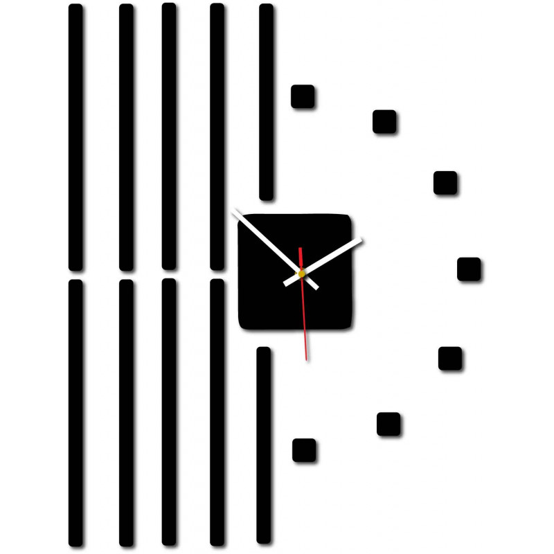 Modern műanyag falióra. Saját gyártású, X-momo