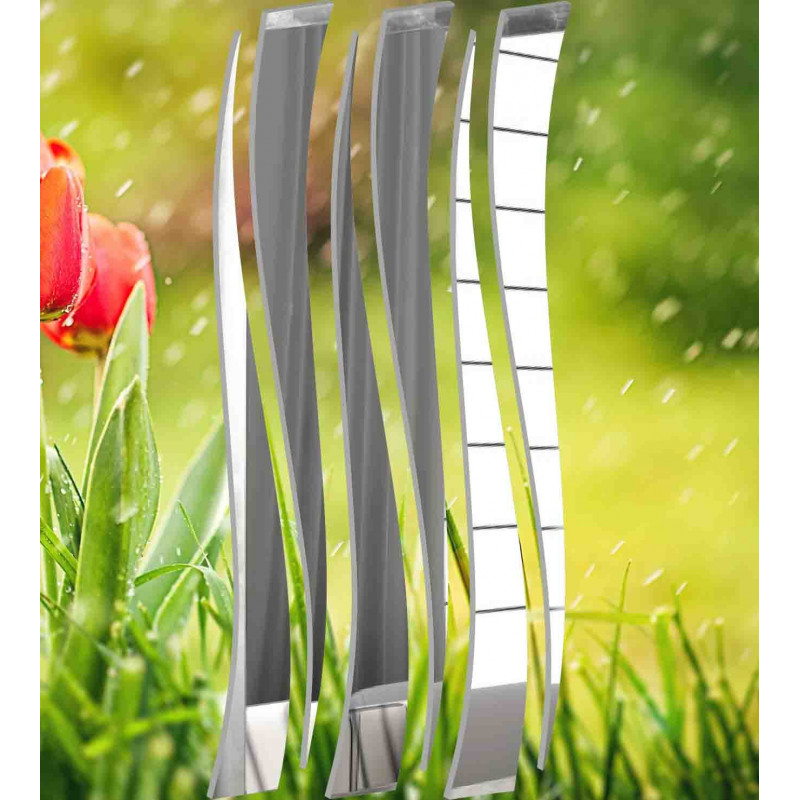 Modern dekoratív tükrök. Tükör és színes matricák a falon, 3d akrilfényű matricák