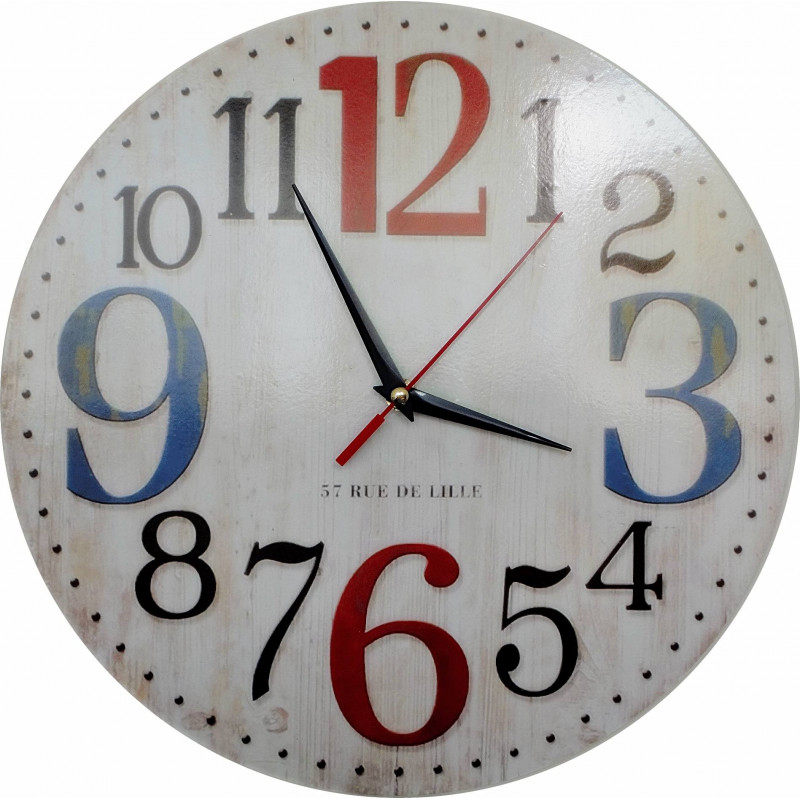 Fából készült óra kép ROSE . Fi 34 cm