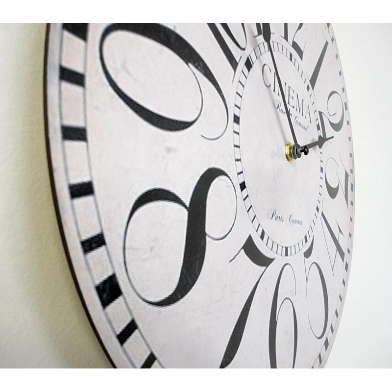 Óra fából készült mozi MDF . Fi 34 cm