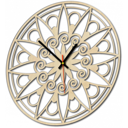Modern falióra, falióra ajándékba, 3D óra mandala.