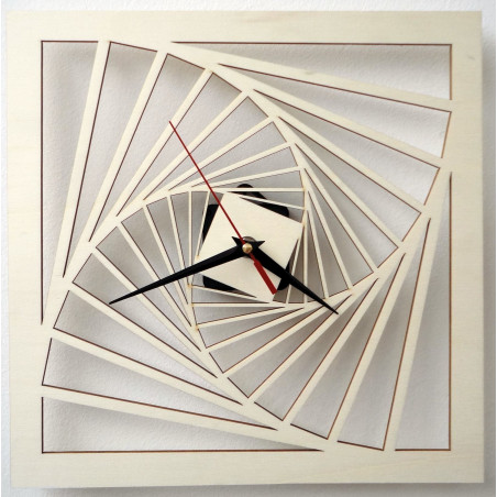 Modern falióra, fából készült falióra, rétegelt lemez