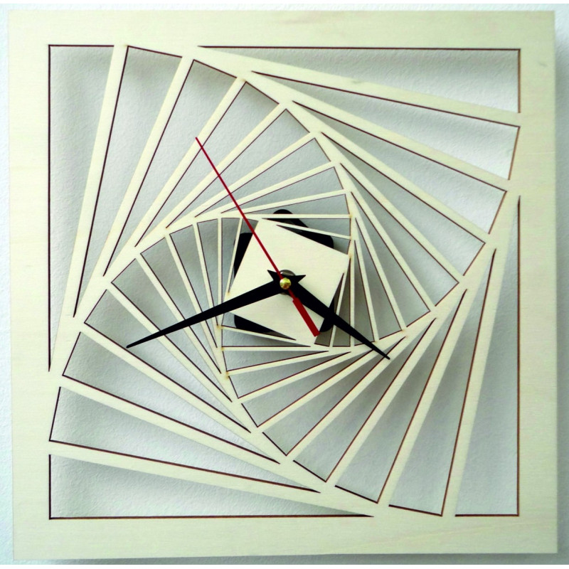 Modern falióra, fából készült falióra, rétegelt lemez