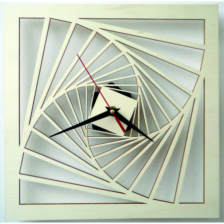 Modern falióra, fából készült falióra, rétegelt lemez