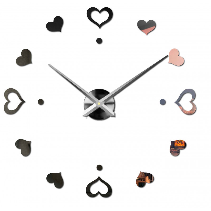 Öntapadós falióra, luxus óra stenten, műanyag óra