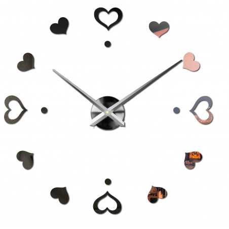 Öntapadós falióra, luxus óra stenten, műanyag óra