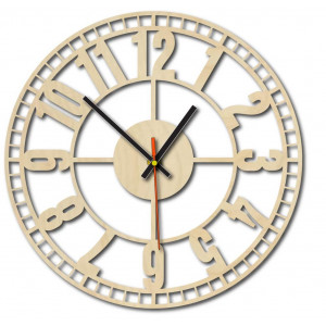 Modern falióra, falióra fából, rétegelt lemezből 2