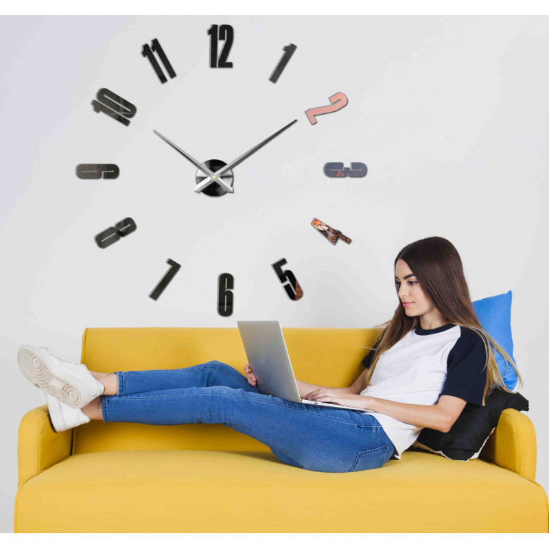 Öntapadós falióra, luxus óra stenten, műanyag óra