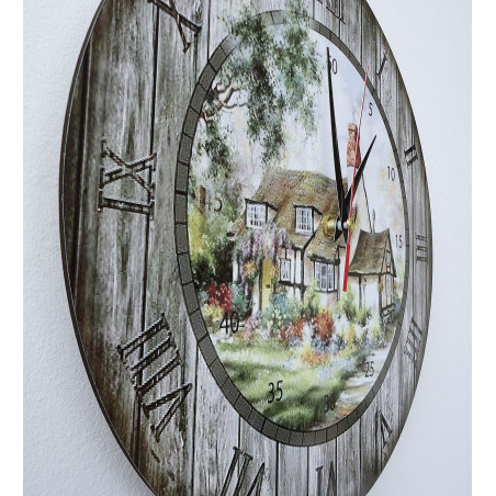 Modern falióra, fából készült falióra, rétegelt lemez