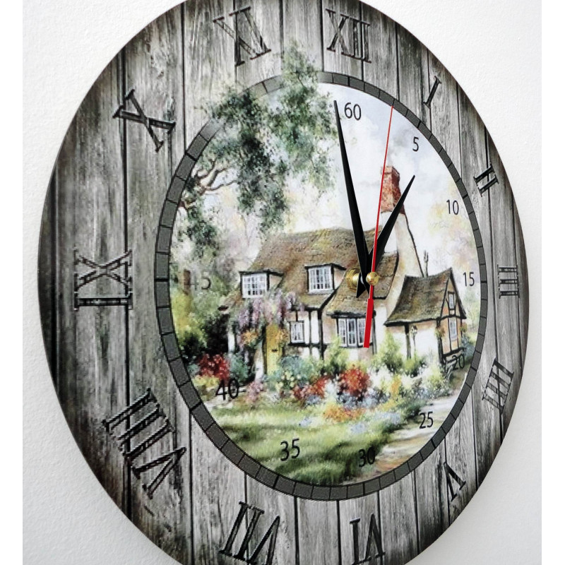 Modern falióra, fából készült falióra, rétegelt lemez