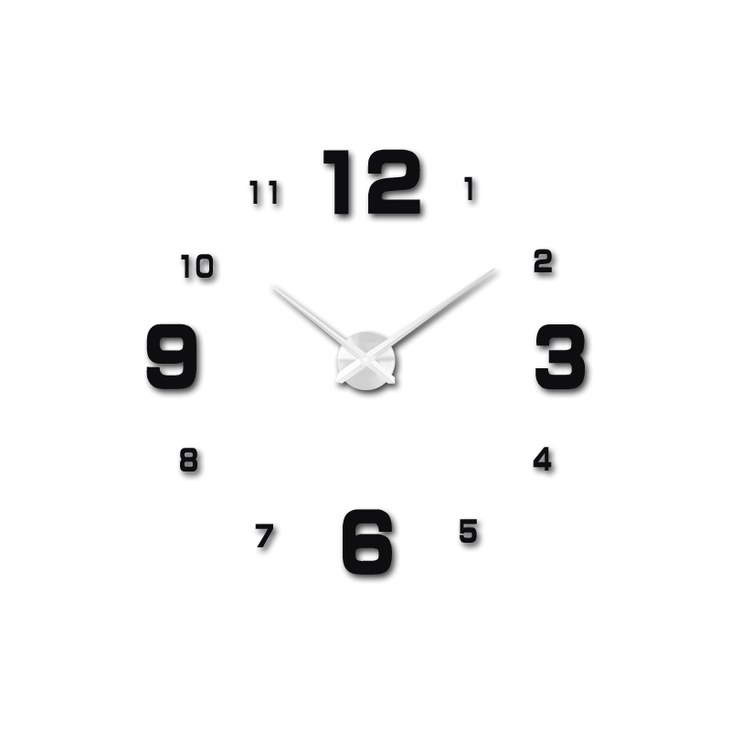 Öntapadós falióra, luxus óra stenten, műanyag óra