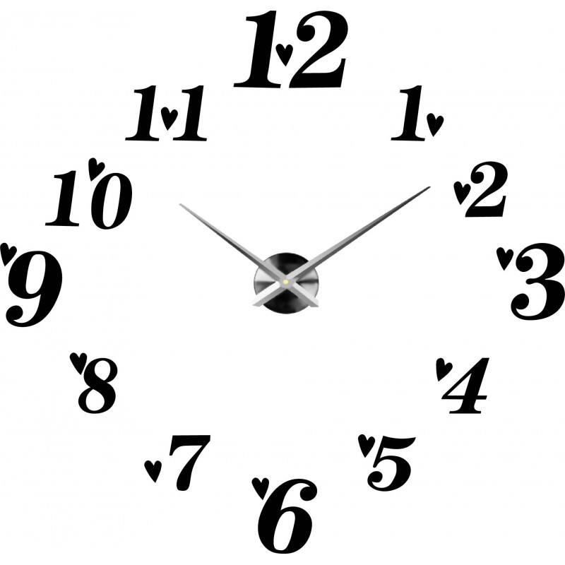 Öntapadós falióra, luxus óra stenten, műanyag óra