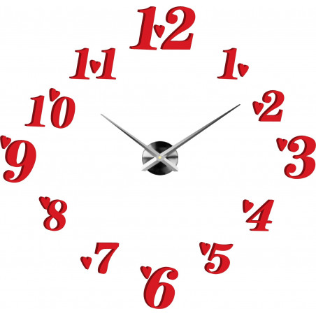 Öntapadós falióra, luxus óra stenten, műanyag óra