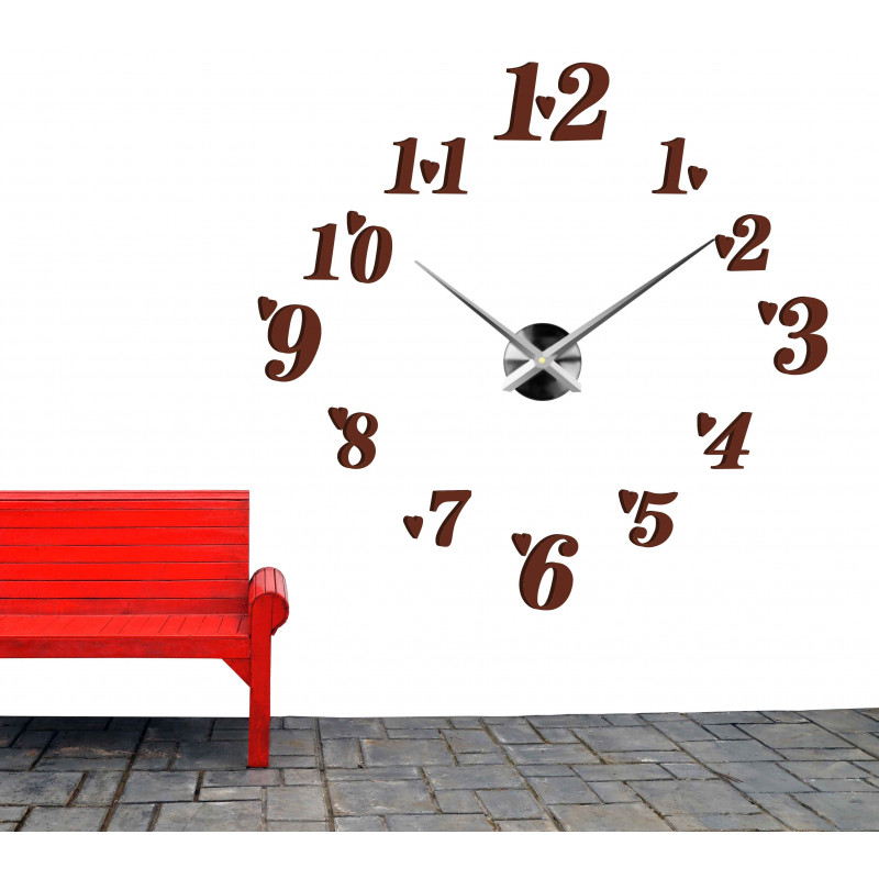 Öntapadós falióra, luxus óra stenten, műanyag óra