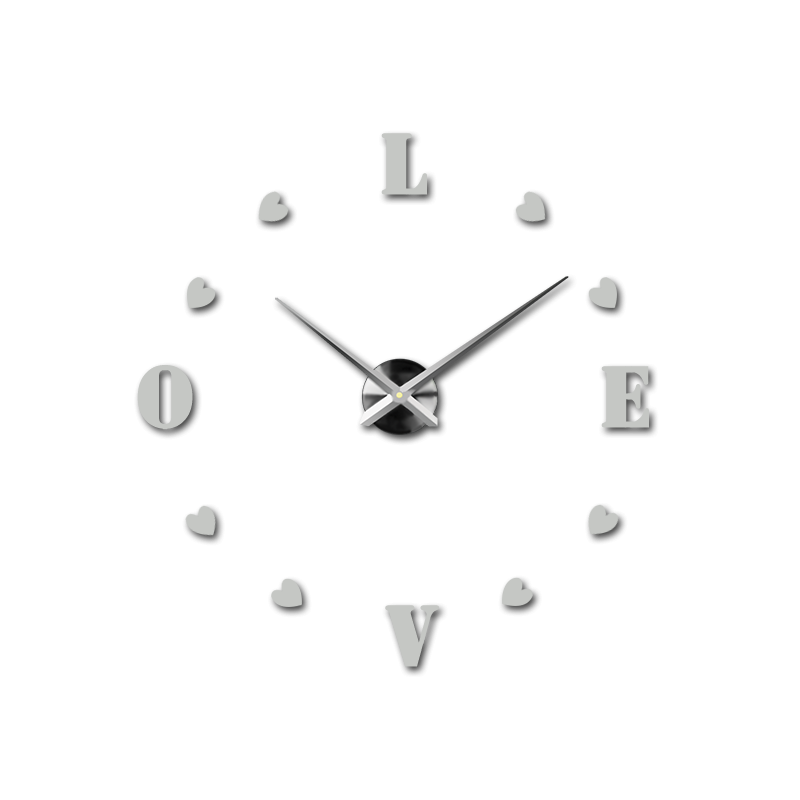 Öntapadós falióra, luxus óra stenten, műanyag óra