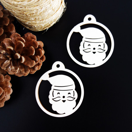 Karácsonyi dísz - Mikulás, méret: 79x90 mm Karácsonyi dísz - Mikulás, méret: 79x90 mm