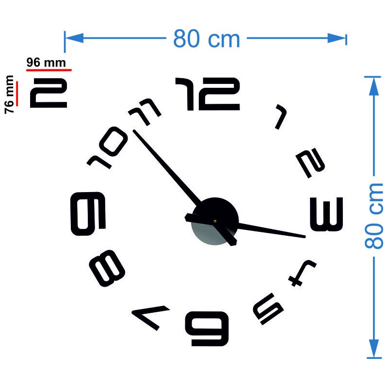 Méretei fali matrica óra, desing falióra