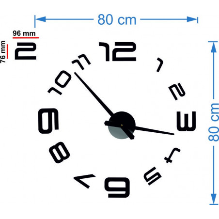 Méretei fali matrica óra, desing falióra