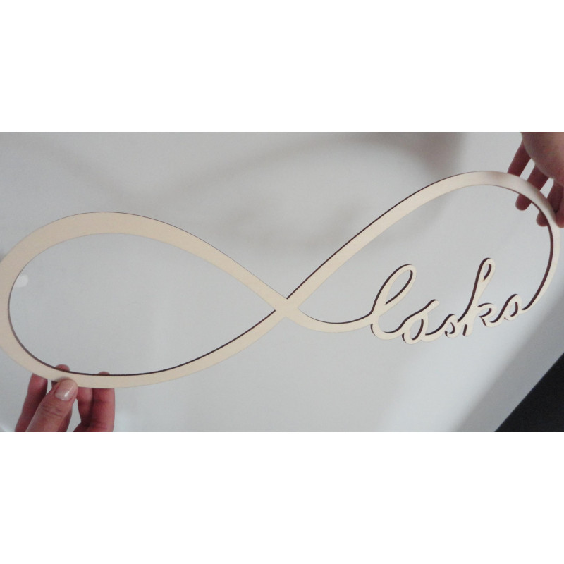 Fa felirat. Örökkévaló szerelem. Méret: 500x164 mm