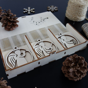 Karácsonyi díszek, 1 db set-18 db 2