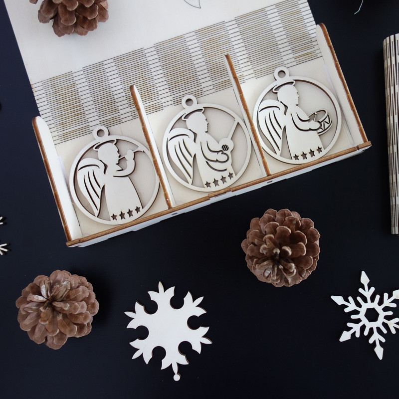 Karácsonyi díszek, 1 db set-18 db