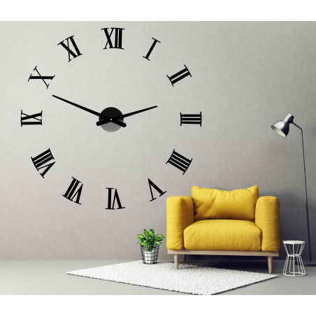 Öntapadós falióra római 2D plexiüvegből Öntapadós falióra római 2D plexiüvegből