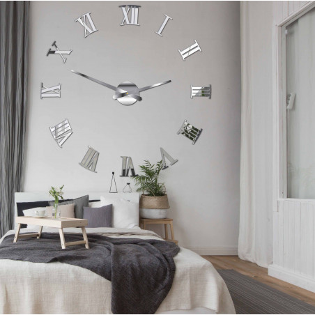 Öntapadós falióra római 2D plexiüvegből Öntapadós falióra római 2D plexiüvegből