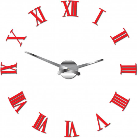 Öntapadós falióra római 2D plexiüvegből Öntapadós falióra római 2D plexiüvegből