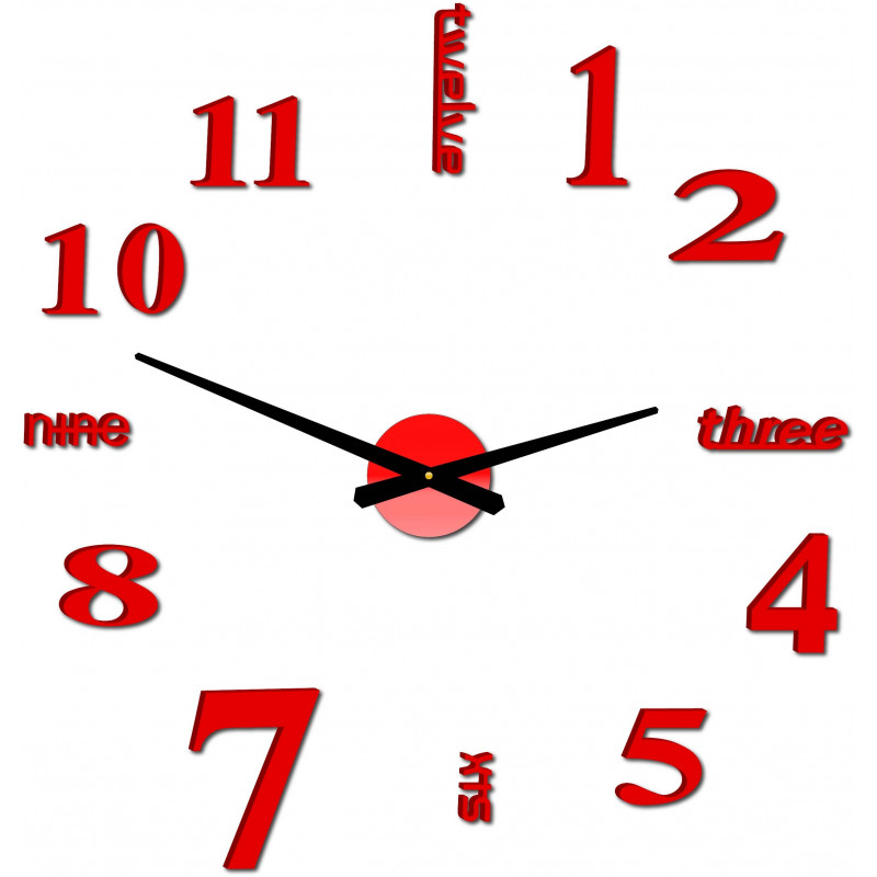 Modern falióra hét 2D plexi TÜKÖR